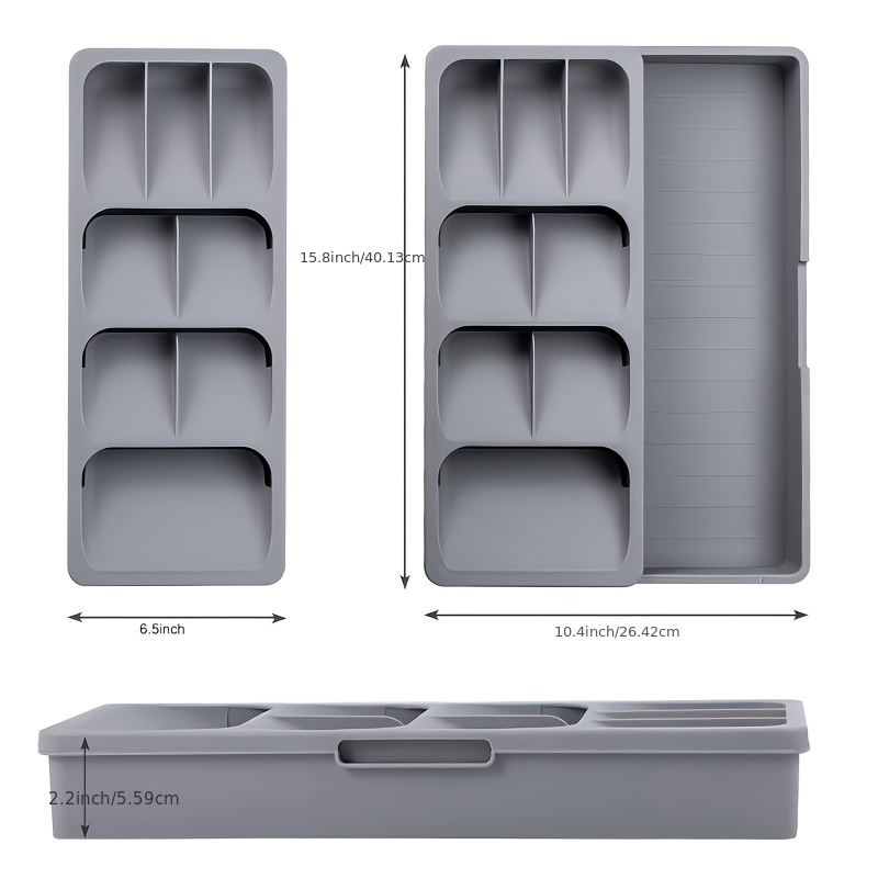 silberbesteck schubladenorganizer erweiterbare besteckablage - Temu Germany
