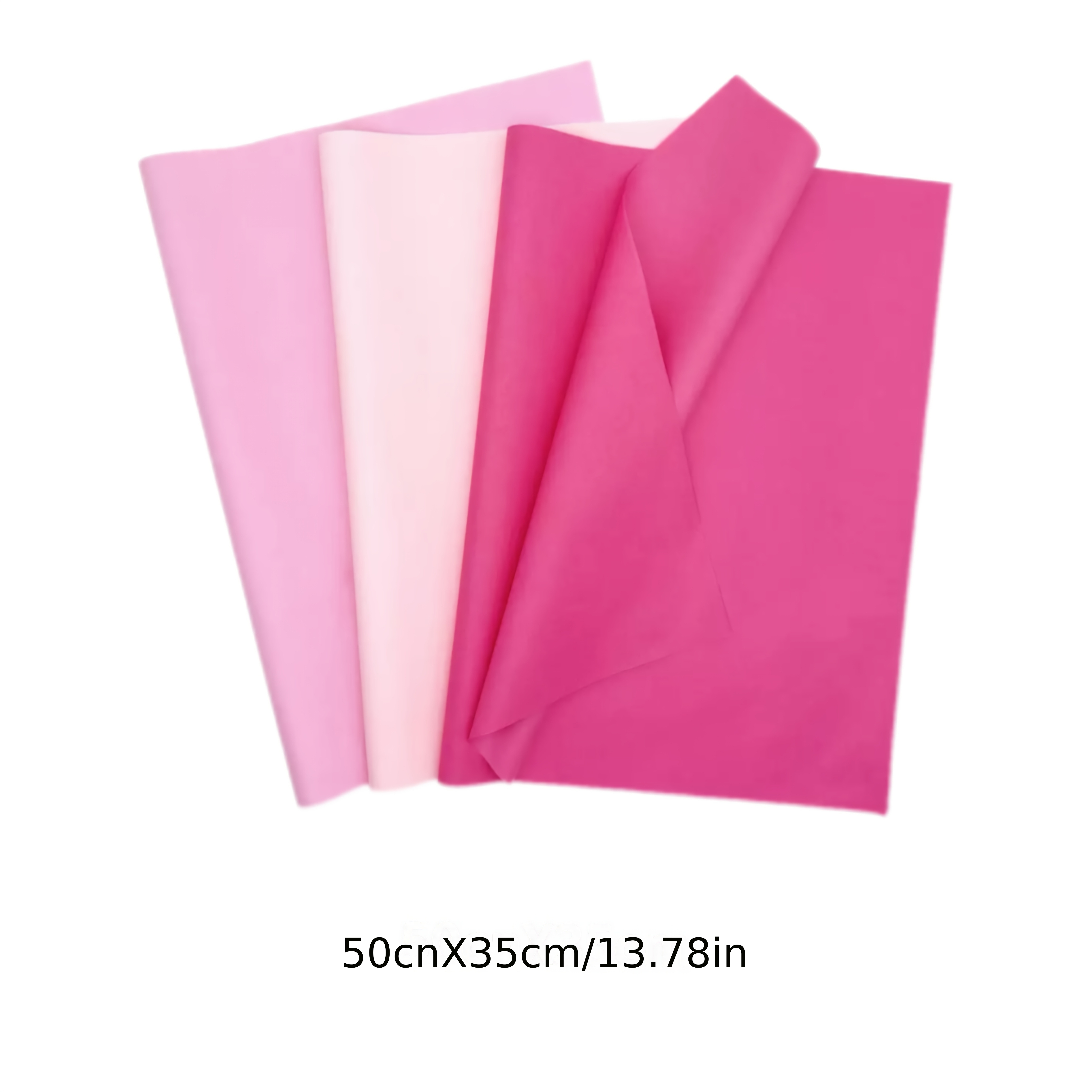 TEMU Carta da regalo assortita serie Rosa, rosa chiaro, rosa, 3 colori, carta da imballaggio 20X14 pollici, confezione grande, design a , carta rosa,