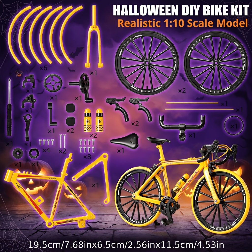 45pcs Road Bicycle Assembly Model Ornament