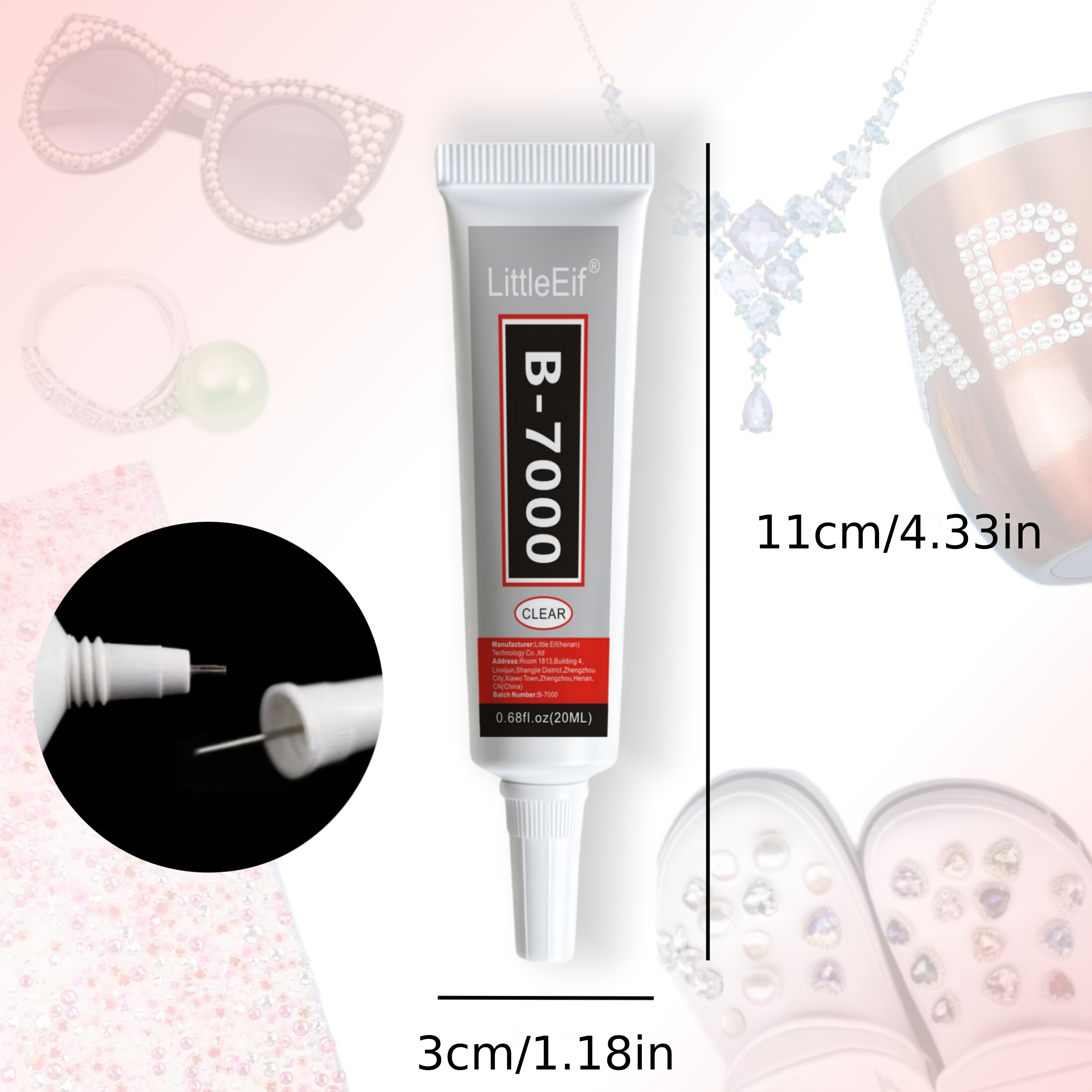 B7000 Strong Rhinestone Glue for Jewelry Making and Crafts