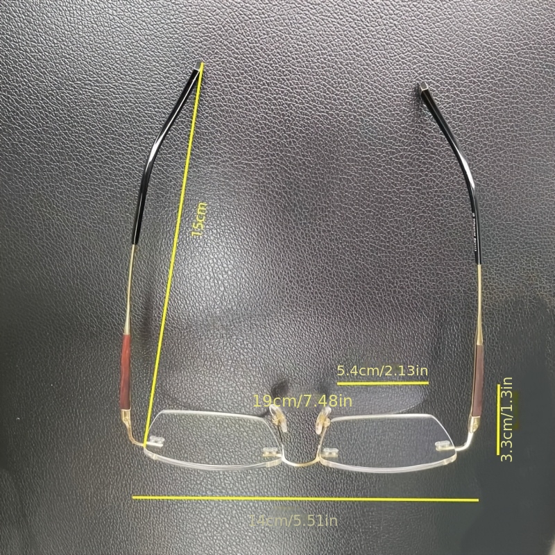 Ultra-Light Elegant Titanium Frameless Glasses Frame for Men