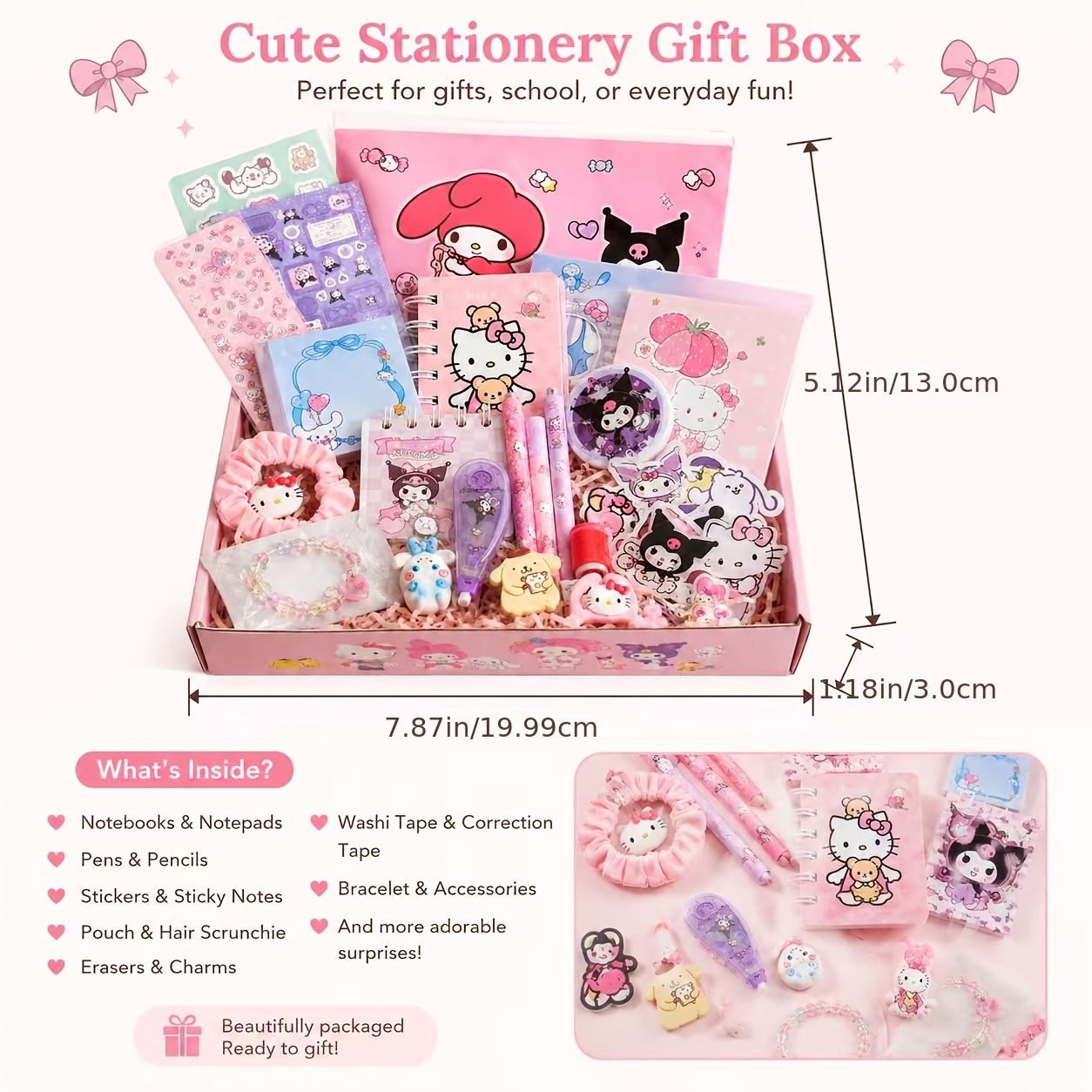 TEMU Officially Licensed Cute Holiday Gift Packaging Box Packs With 10-15 Mini Items Combining Present Style Details And Surprise Feeling Ideal For