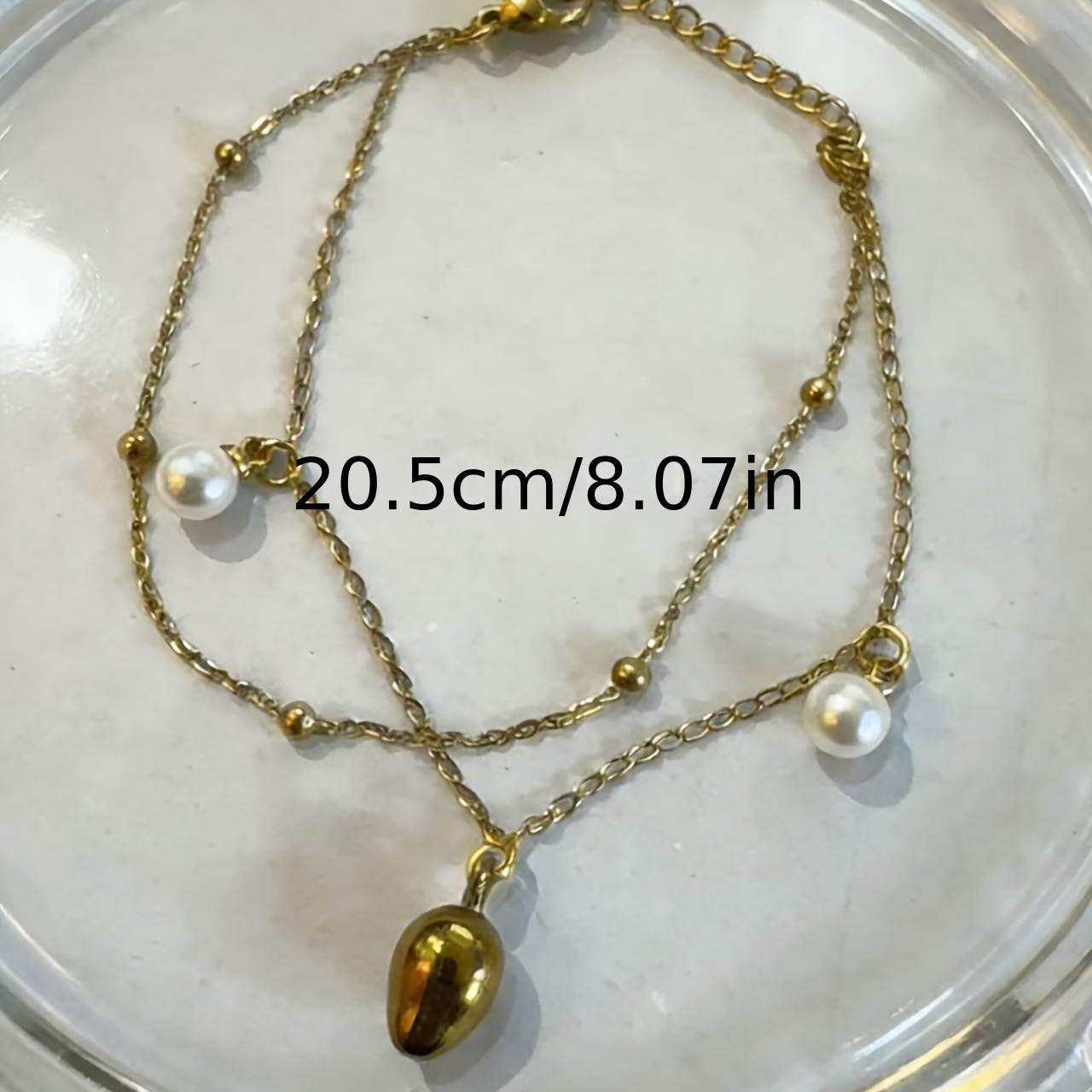 Women's Minimalist Thin Stainless Steel Chain Bracelet, Exquisite