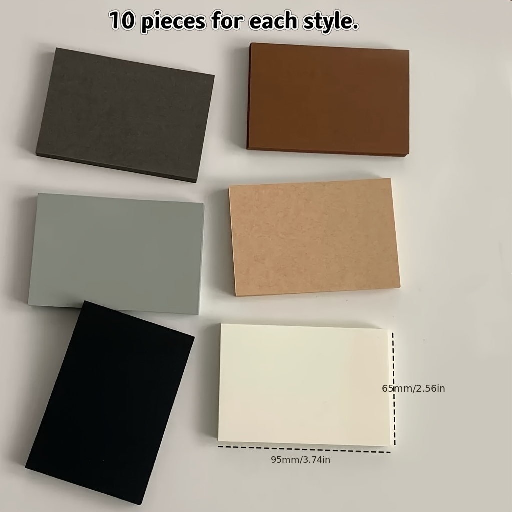 TEMU 60 Sheets/6 Colors Retro Loose-leaf Paper, Notebook Supplementary Inner Pages, Loose-leaf Replacement Core, Message Memo Notepad
