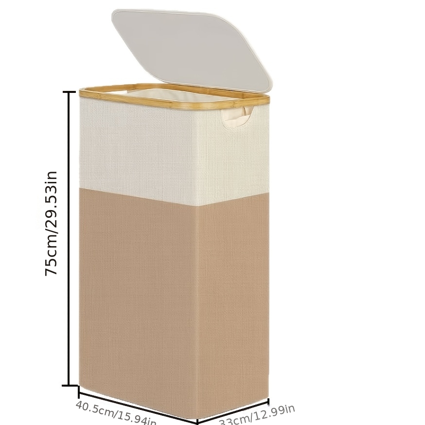TEMU Dirty Laundry Basket, Storage Basket, New Laundry Basket, Covered Dirty Laundry Basket With Detachable Lining, Foldable Laundry Storage Box,