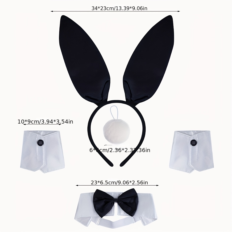 TEMU New Halloween, Thanksgiving, Christmas, Carnival, And Easter Bunny Costume Sets, Themed Parties, Holiday Gatherings, And Nightclub Bunny Outfits