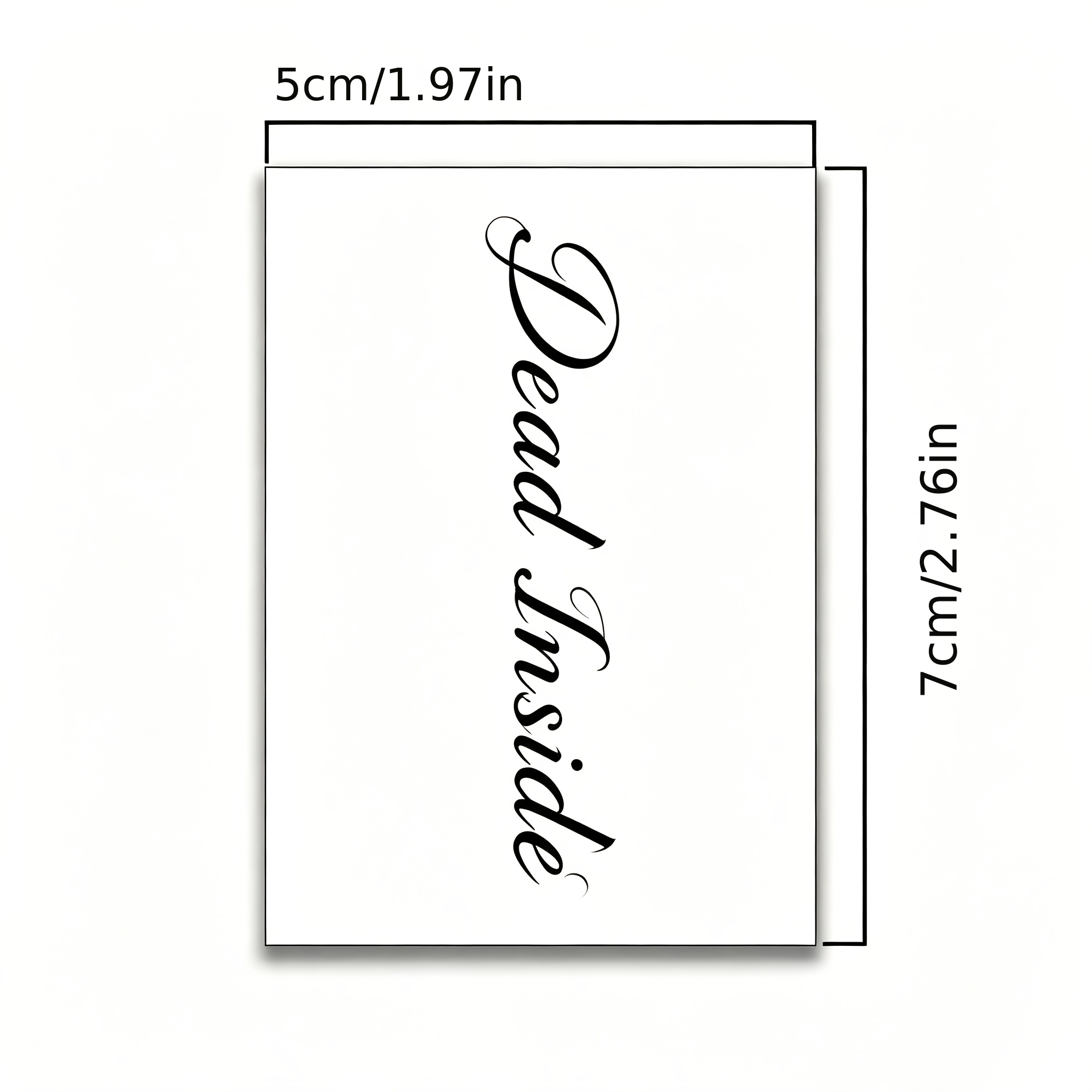 3pcs Waterproof Temporary Tattoo Stickers, English Quotes Design