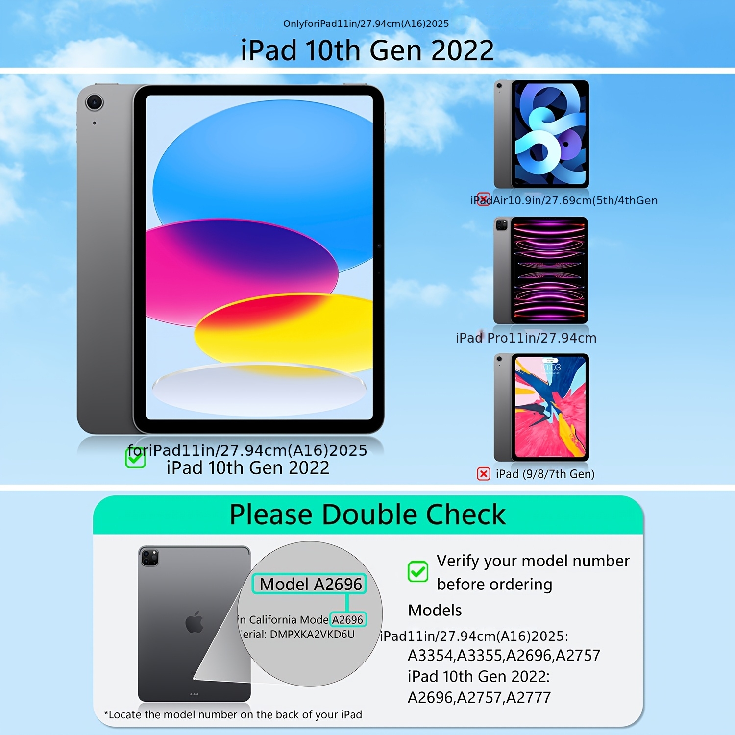 suitable for ipad a16 11th 10th generation keyboard protective case magic magnetic suspension cantilever bracket 7 color backlit keyboard protective case supports 2025 11 inch and 10th   9 inch ipad detachable protective case