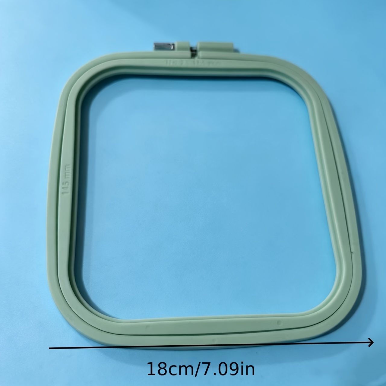 4pcs Macaron Colour Embroidery Hoops, Multi-Size Square Frames