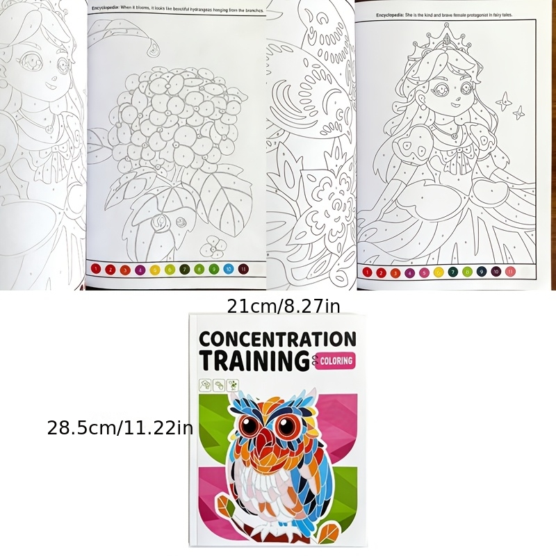 Image of Fun Painting Book, 48 Pages Of Colored Pages, Interactive Activity Painting Book, Animals, People, Buildings Themes, Coloring Book, Perfect Birthday And Holiday Gift