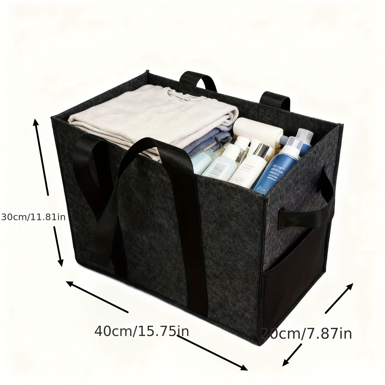 Felt Storage Box, Large Capacity Organizer Bag