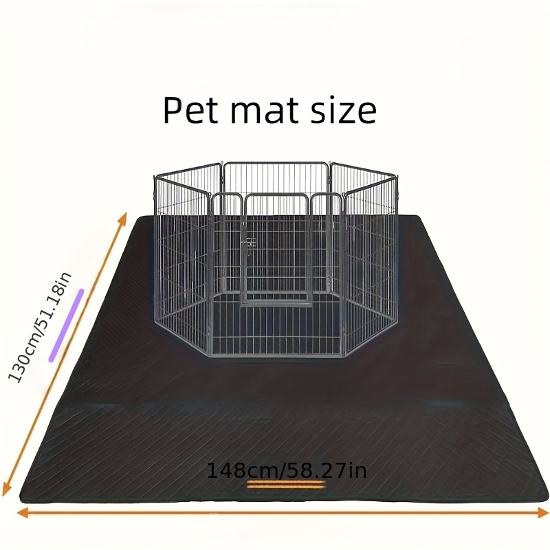 E-shop Schwarze Hundematte. Haustier. Geeignet für mehrere Anlässe. Hundematte – Wiederverwendbare Haustiermatte für Training, Käfigschutz, ein