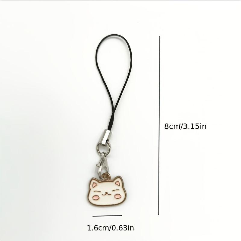 Smiling Cat Big Head Phone Charm