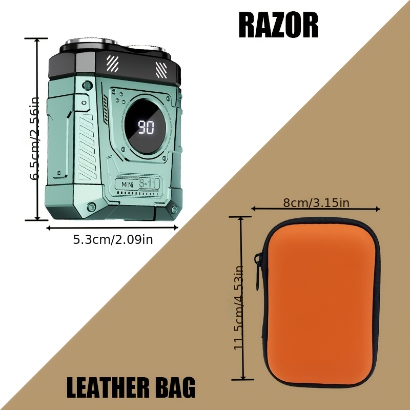 WITZIO Men's Electric Shaver S-11 with Storage Bag