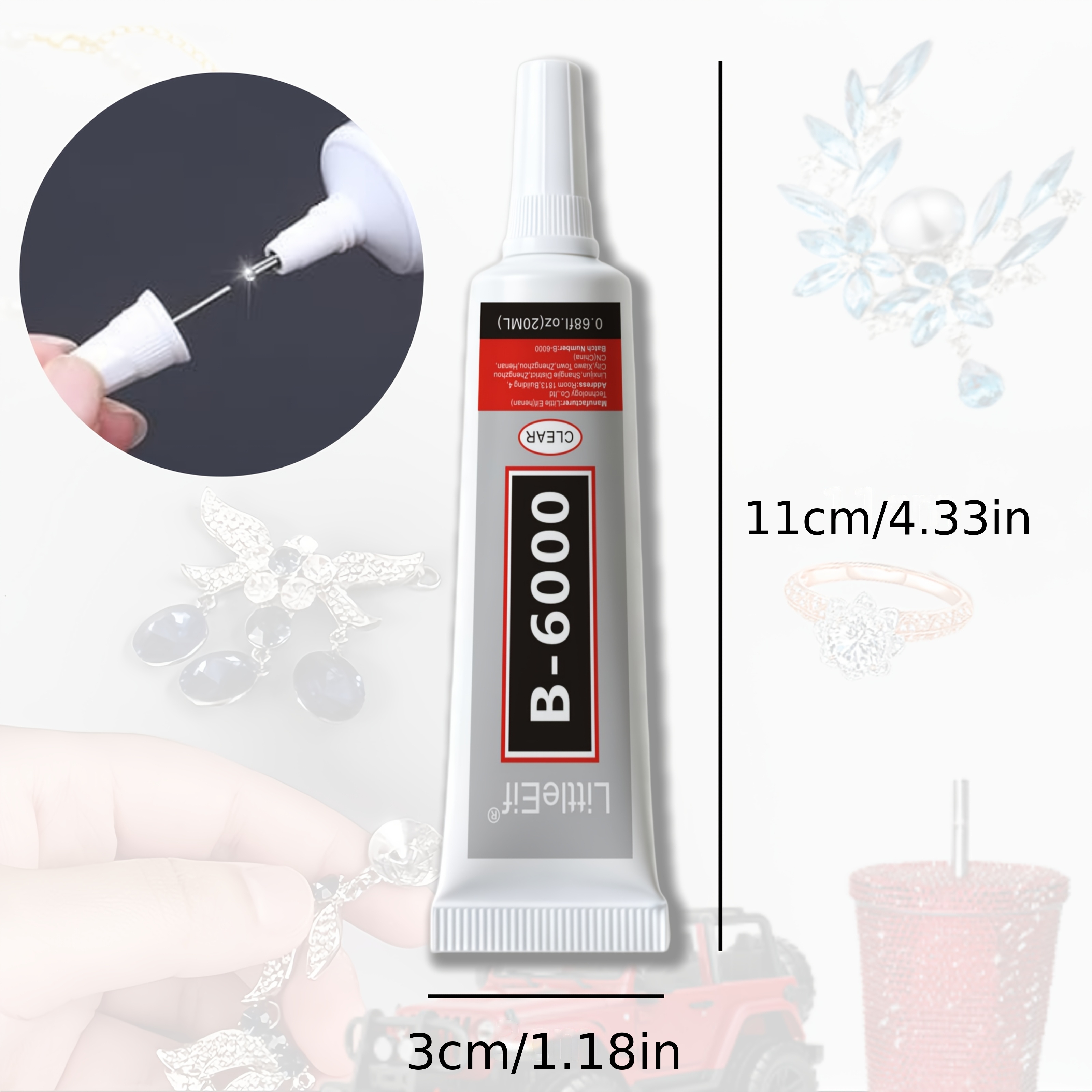Jewelry Bead Glue for Jewelry Making, Crystal Clear