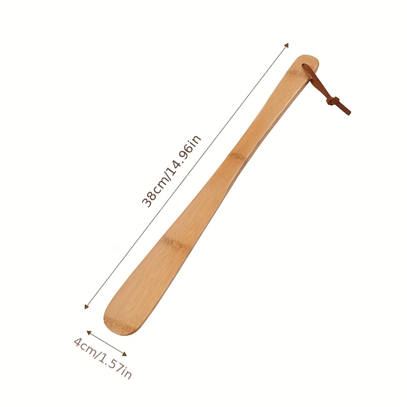 Bamboo Shoehorn Short Handle Portable Household Shoe Lifter Gift Shoehorn Shoe Slide 1