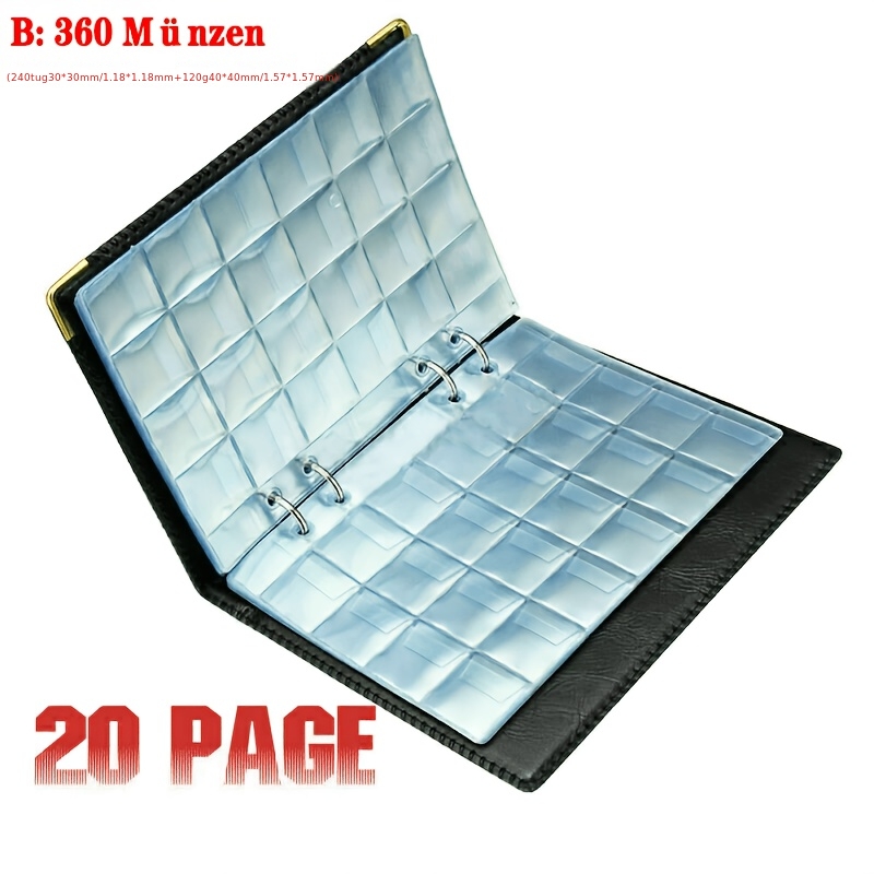 Image of 360pcs 2 Euro Coin Album Collection Album Coin Album Folder Albums Ringbook