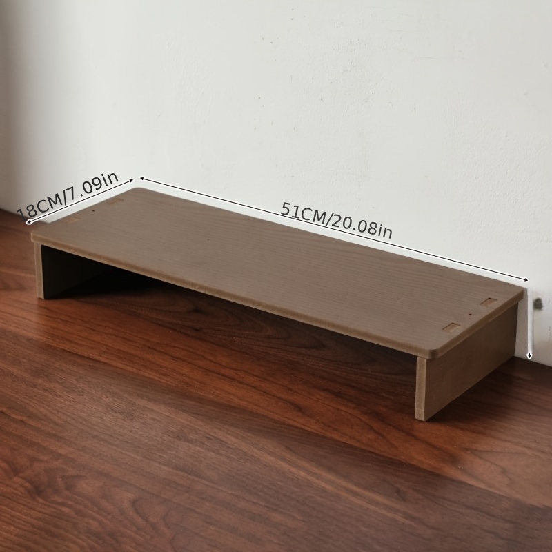 TEMU Desktop Computer Stand With Storage Box - Desk Organizer For Students, Suitable For Desktop Monitors & Laptops