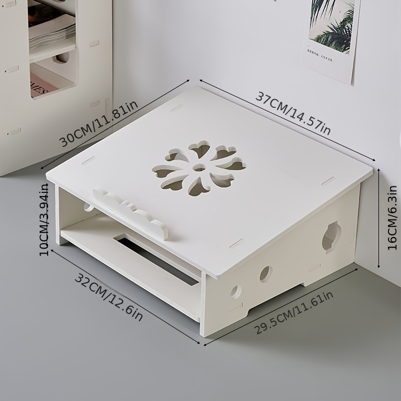 TEMU Notebook Computer Stand, Storage Rack, Heat Dissipation Grill, Desktop Stand, Computer Stand, Computer Stand