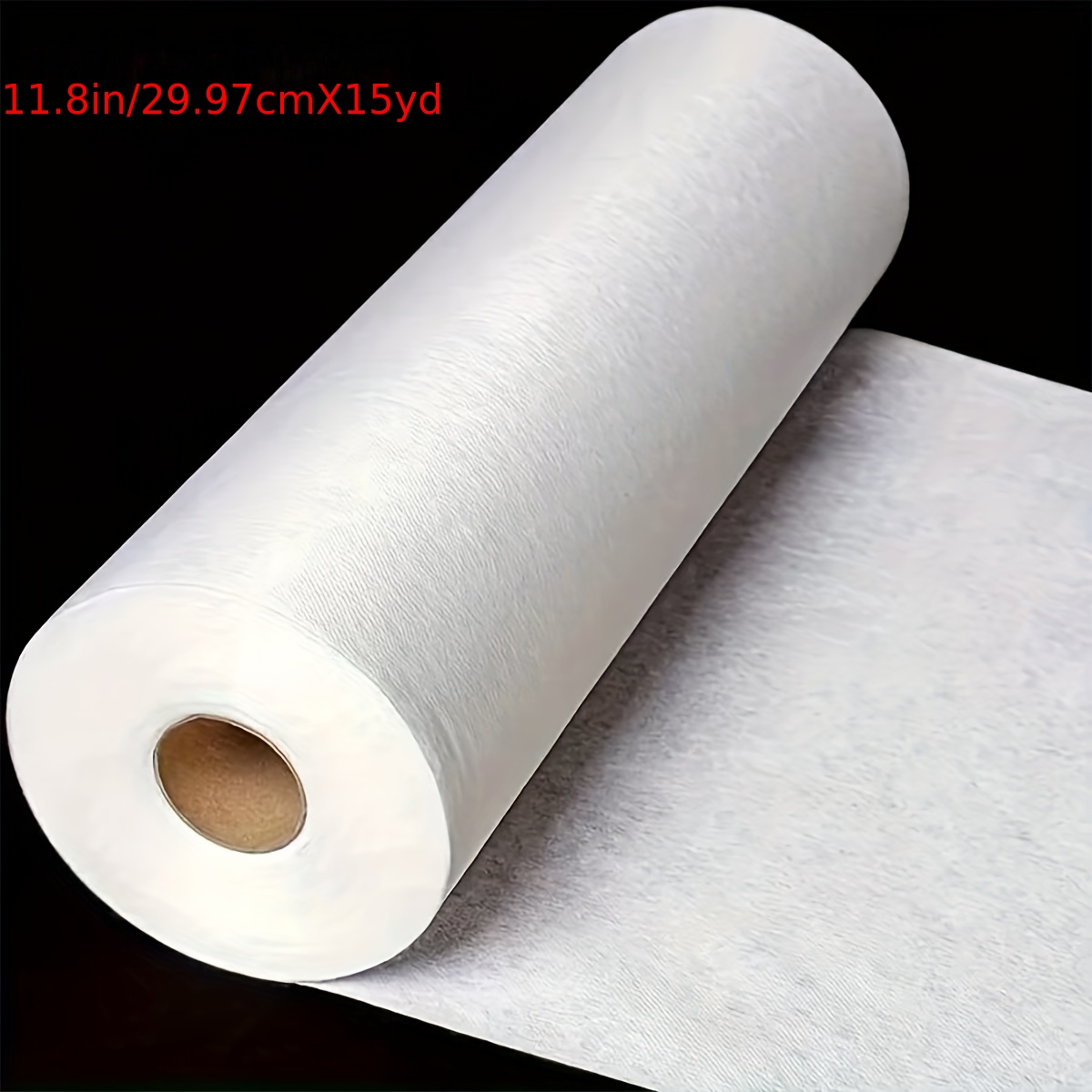 E-shop 1 Rolle, 11,8" x 15 Yd Aufbügelbare Zwischenlage für Nähen und Basteln - Leichte Polyester Zwischenlage für Bekleidung, und Heimdekoration