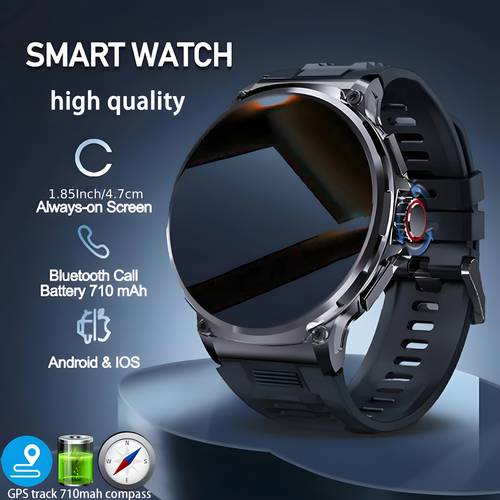 2026 85 inch high definition display men smart watch outdoor sports fitness bracelet wireless call message push watches 710mah super long standby fashion smart watch for men