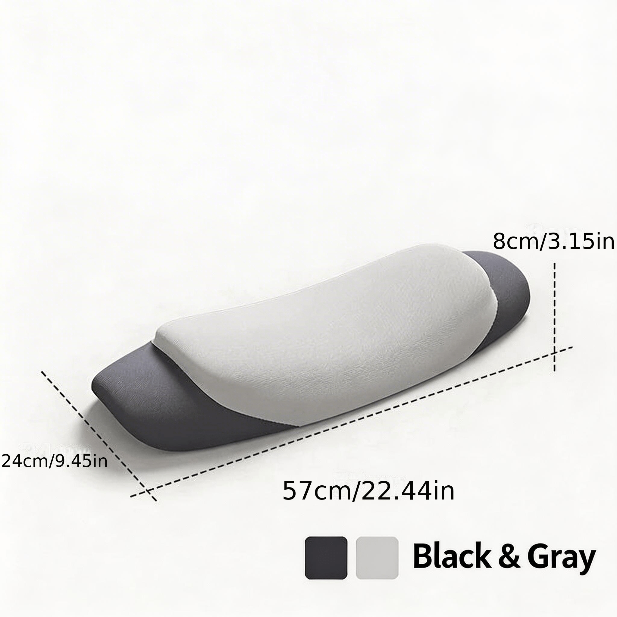 Image of Extra Long Double Layer Lumbar Support Pillow, Ergonomic Thin Low-profile Sleep Back Cushion, Soft Supportive Waist Pillow For Side And Back Sleepers, Multi-use For Bed Sofa Floor