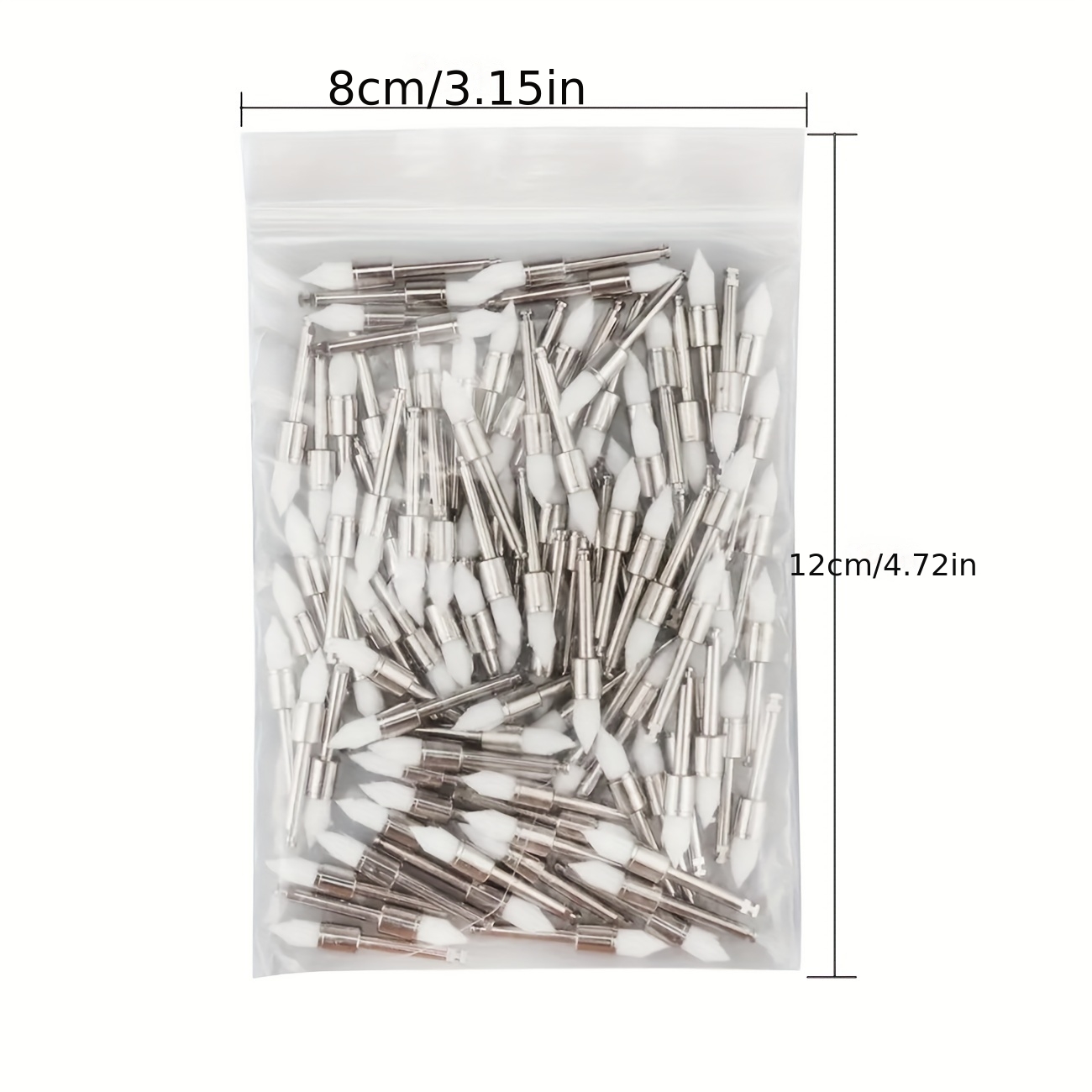 100 unidades de cepillos de     y puntiagudos transparentes y coloridos | material de nailon para limpieza de polvo