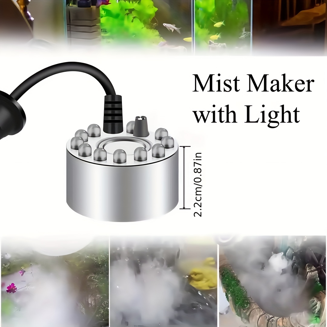 24V   technology Mist Maker with EU Plug Air Humidifier Water Fountain Atomizer Fogger for   Fish Tank,   technology Mist Maker