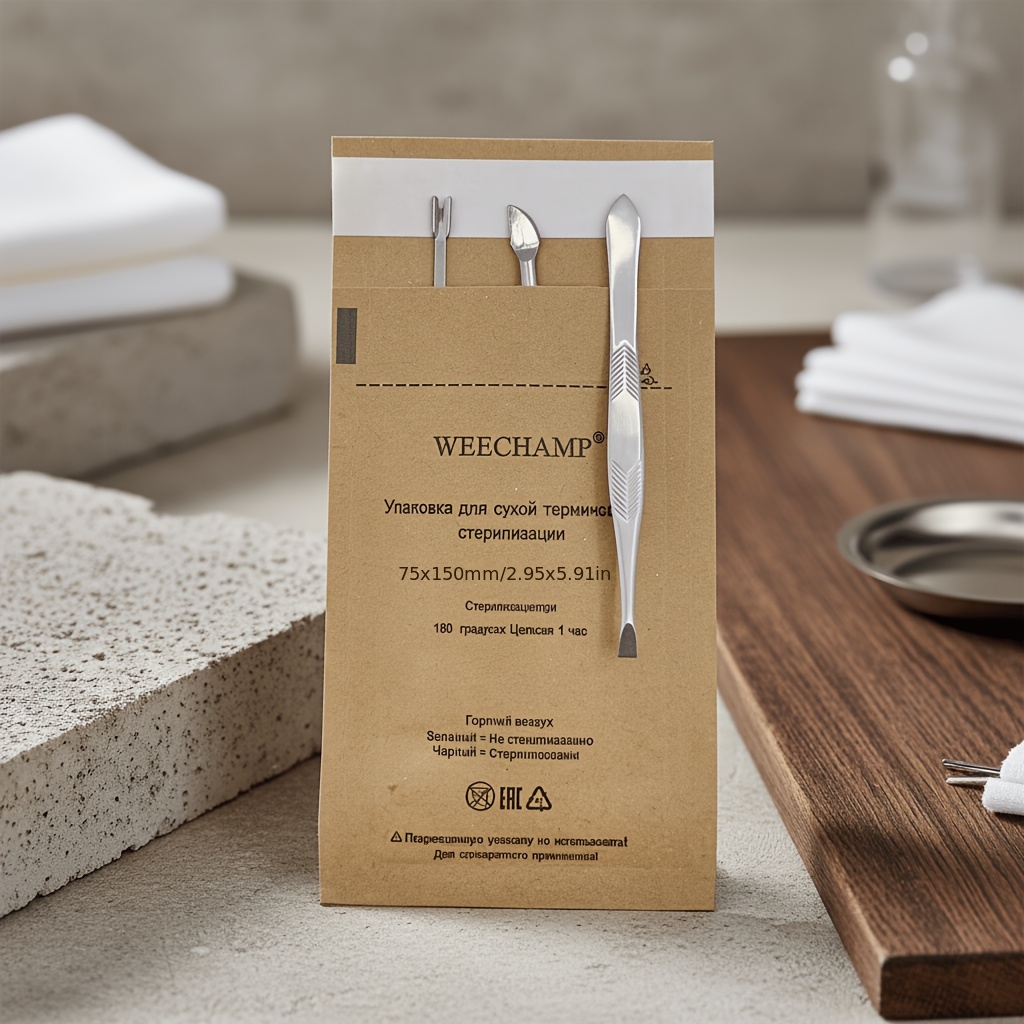 Image of 100/bag, Heat-resistant Disposable Paper Self-sealing Bag, Gift Packaging Bag, Nail Ear Spoon Tool Storage Bag, 75150