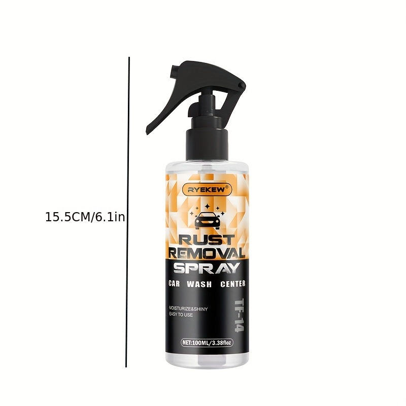 Powerful Metal Rust Remover Spray for Chrome, Iron, Alloy, and Steel Surfaces – Safe on Plastic and Rubber, Ideal for Automotive and Househo