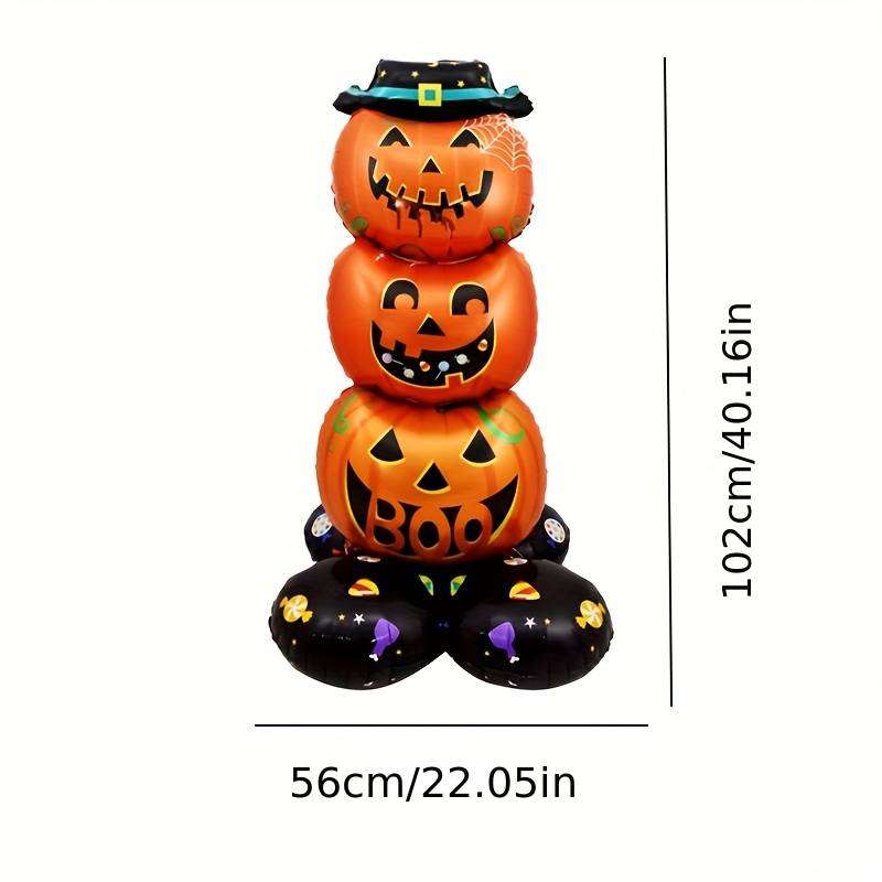 1pc 3d halloween pumpkin balloon set with base inflatable decorative balloons for yard   party backdrop and spooky halloween decorations halloween party decorations halloween balloon arch halloween foil balloons   decor festive yard decor halloween theme   foil durable inflatables inflatable decorations holiday     Product details 4