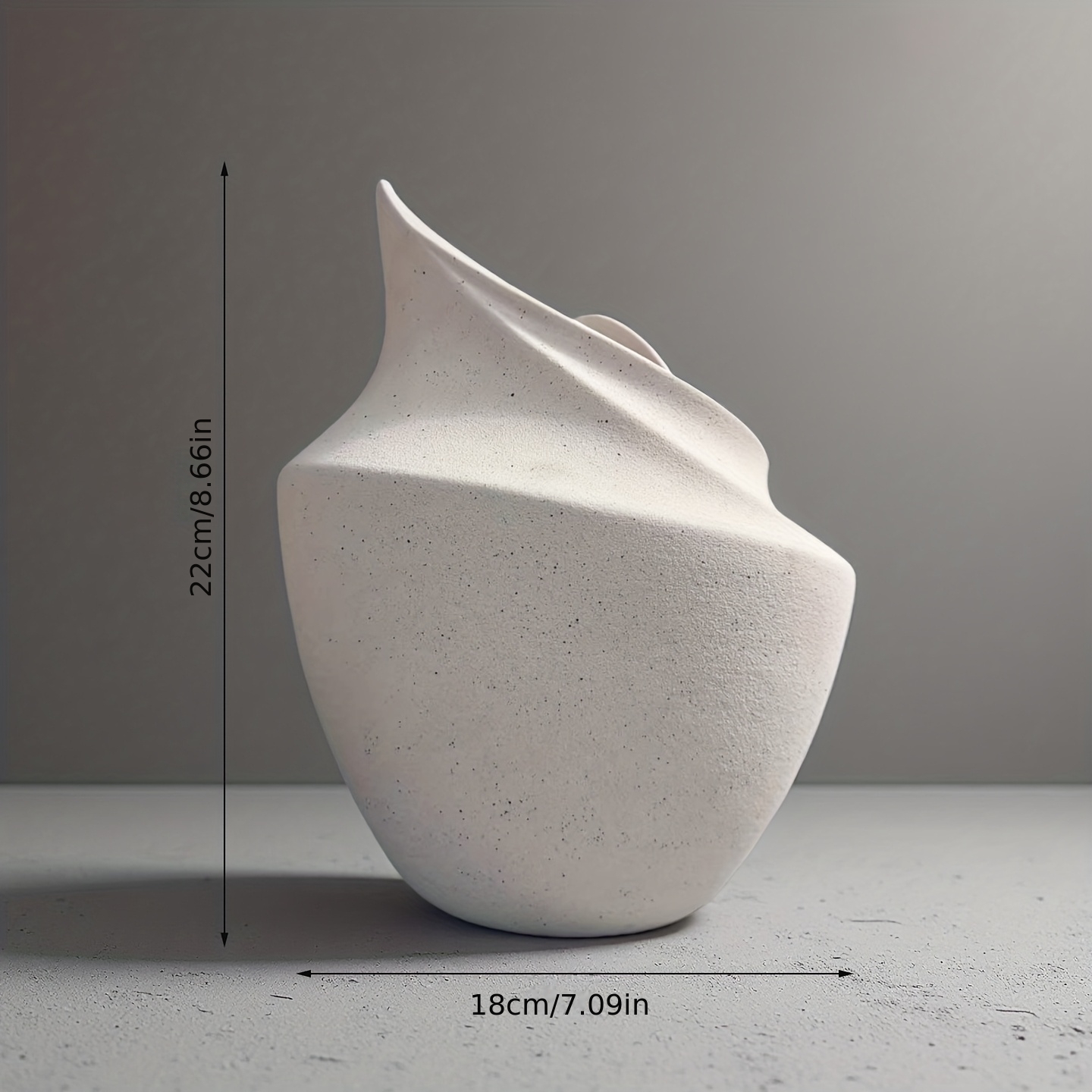 Modern Matte Ceramic Vase - Minimalist Large Cylindrical Flower Pot with Matte, Waterproof Interior for fresh or artificial flowers, Indoor/Outdoor Plant Holder for home, Wedding, Office Decor - Geometric Modern Vase for large Floral