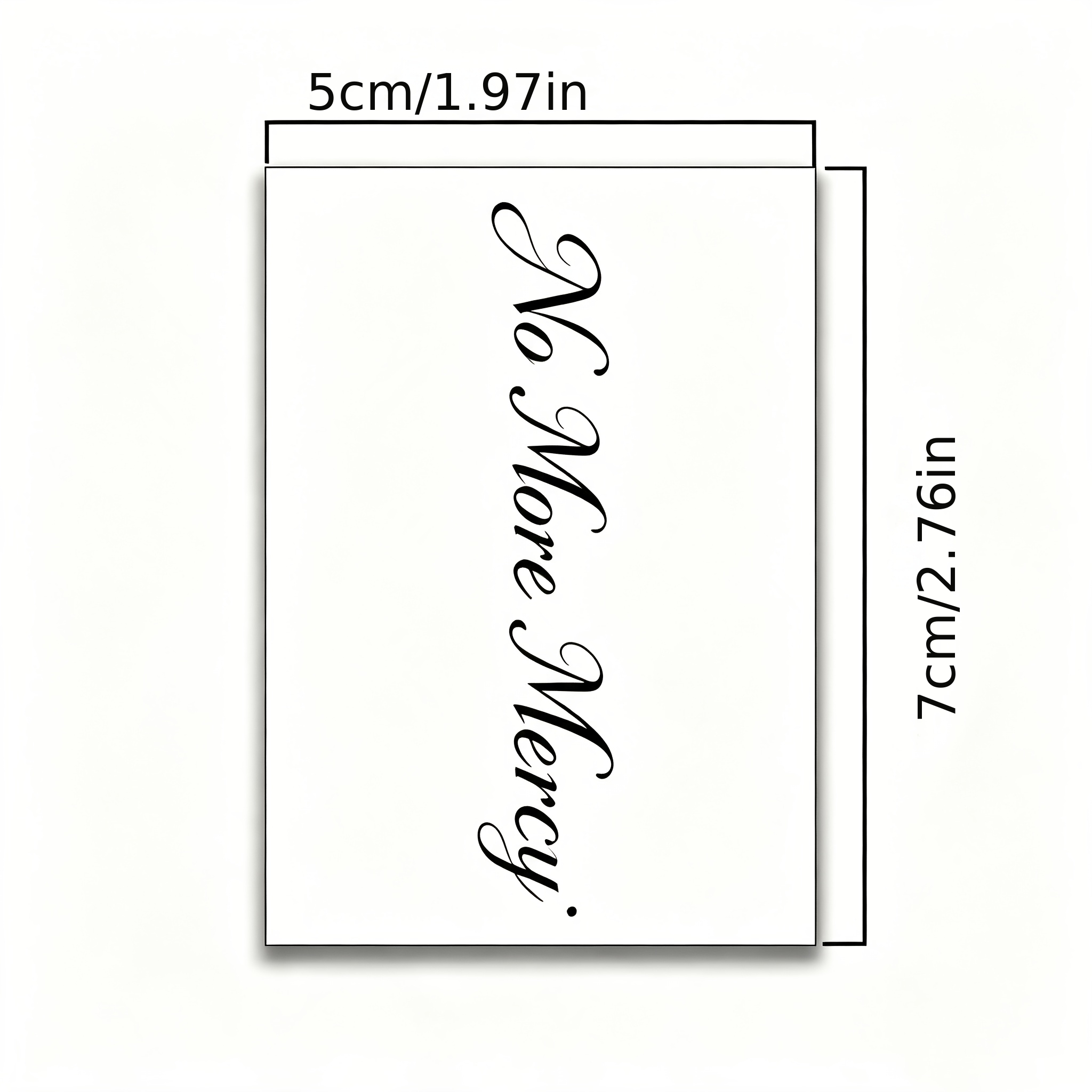 3pcs Waterproof Temporary Tattoo Stickers, English Quotes Design