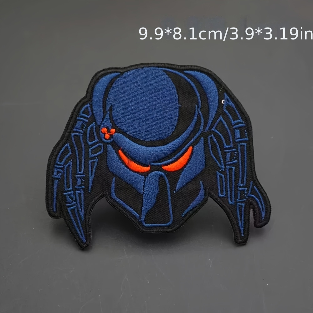 TEMU Patch brodé Iron-Blood d', Badge en tissu brodé, Badge de motivation pour sac à dos, Applique de patch pour vêtements