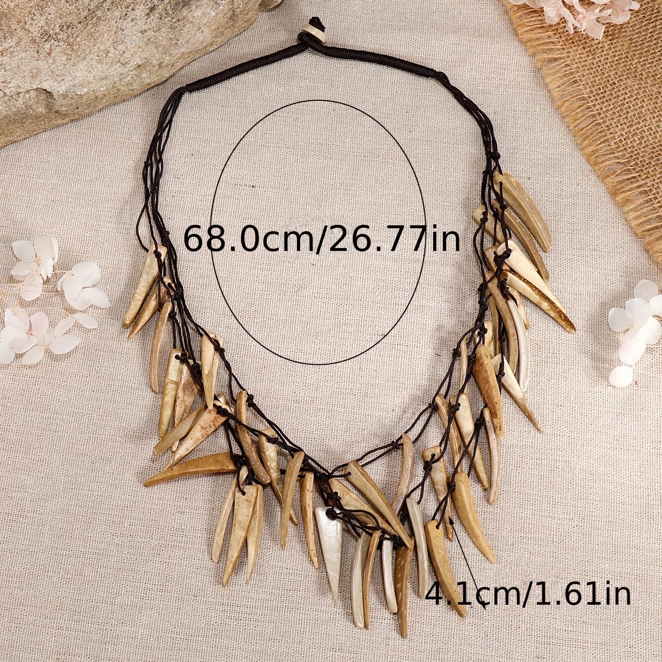 Ethnic Style Coconut Shell Necklace for Women