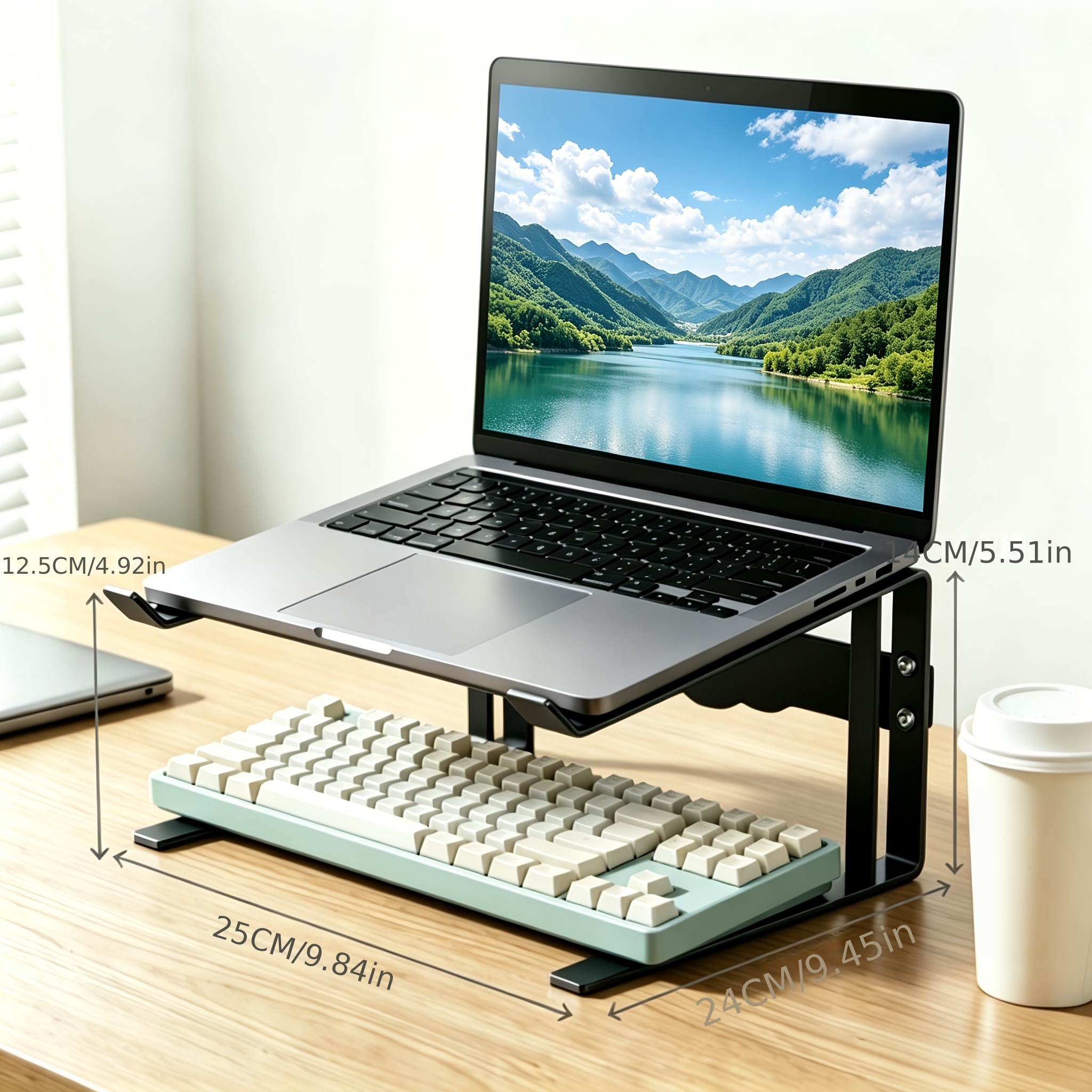 TEMU Heavy Duty Anti-slip Stable Foldable Keyboard Laptop Riser