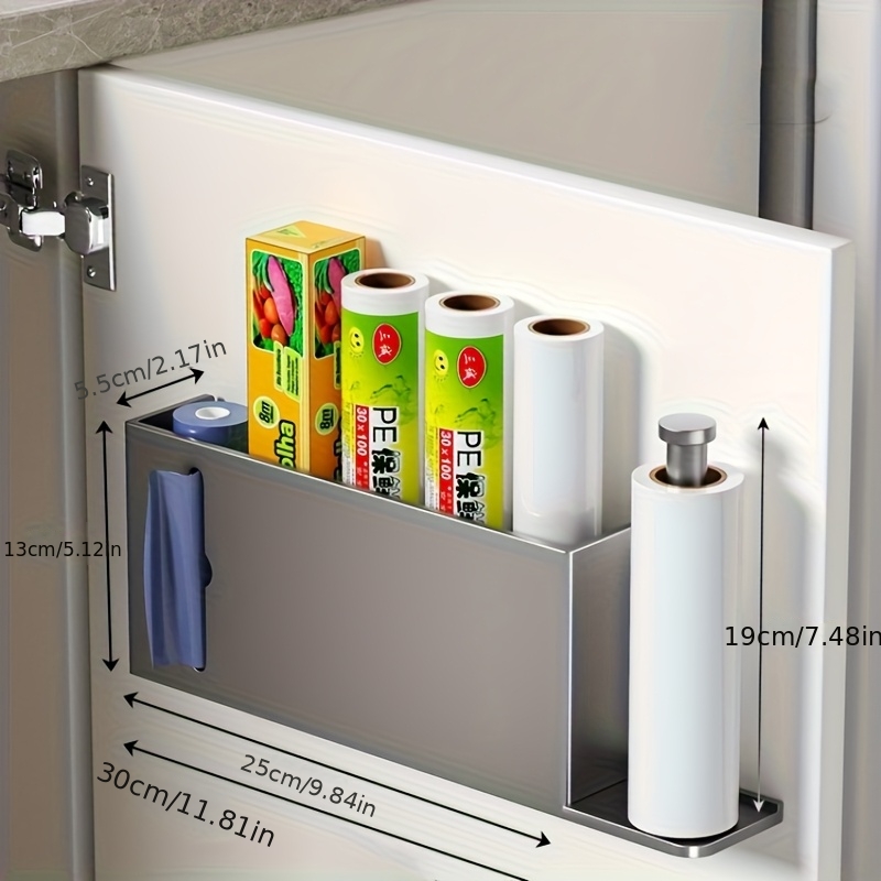 TEMU A Practical Over-the-door Cabinet Organizer - Self-adhesive, Suitable For Installation On Smooth Walls, Cabinet Doors, Kitchens, And Bathrooms.