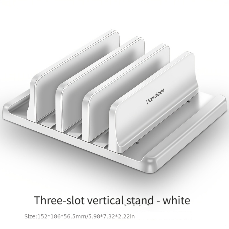 TEMU Desktop Vertical Laptop Stand, Pink Single-slot Plastic Laptop Stand With Space-saving Design, Adjustable Laptop Stand, Compatible With Laptops,