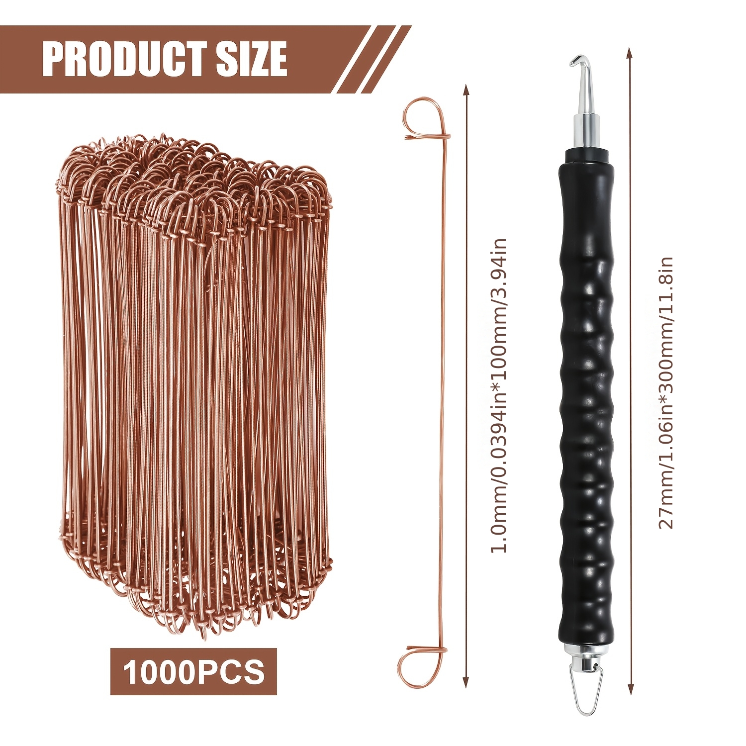 Image of 1000 Strands Of Wire, High-quality Stranding And High-quality Drilling, Drilling Machine, Drilling Wire, Eye Wire, : 1.0*100mm 0*140mm