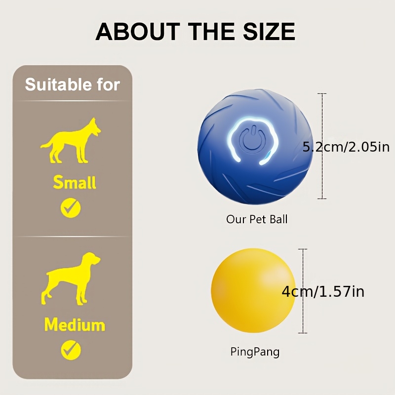 Smart Electric Ball for Dogs with Dynamic Lights