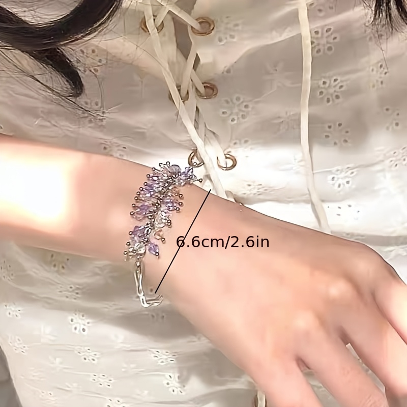 Women's Handmade Spring Wisteria Flower Bracelet