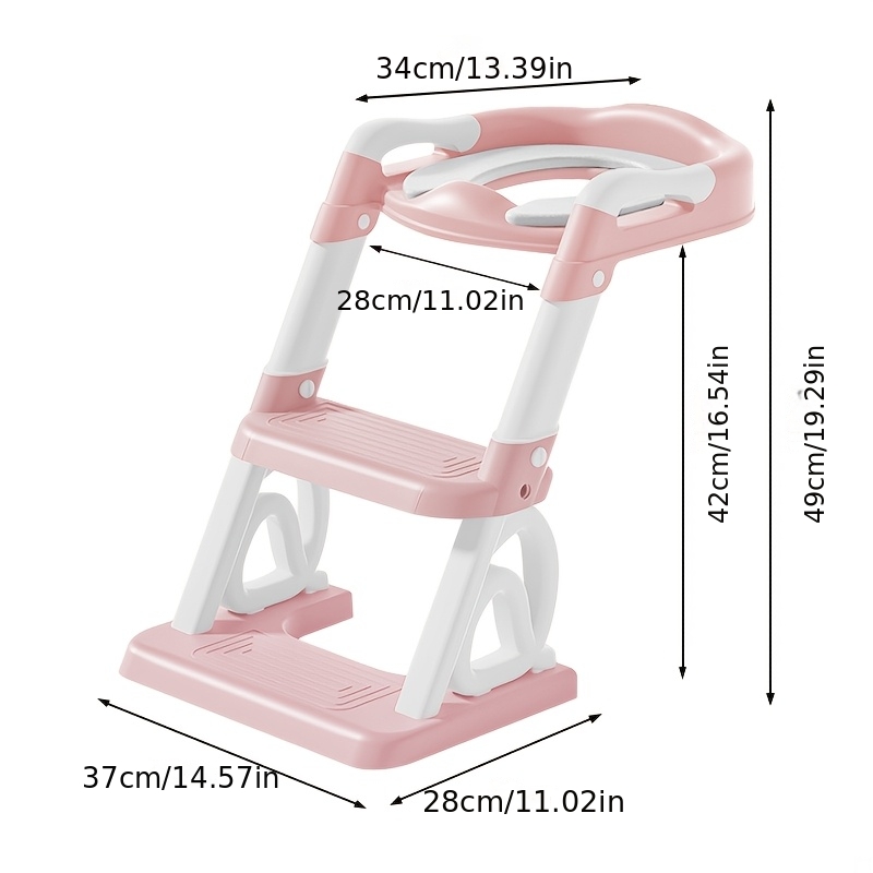 Image of Puppy Potty Training Stool - Foldable Pet Step For Toilet, Indoor Pet Ladder For Small Dogs, Non-slip And Portable For Bathroom And Home