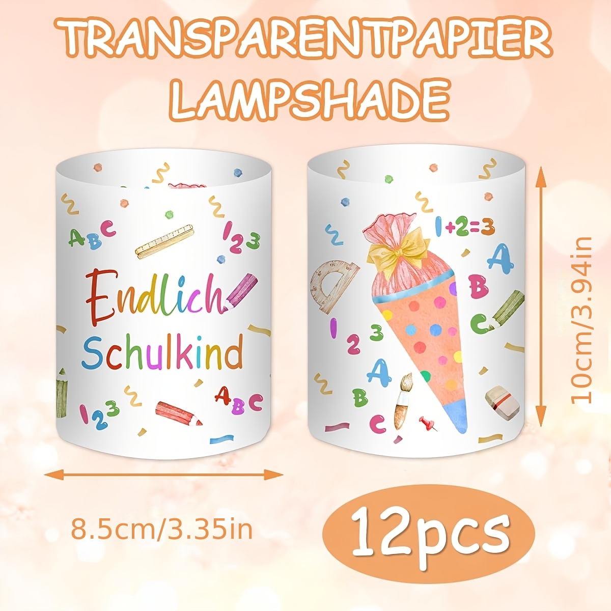 TEMU 12pcs Back To School Wind Lamp Table Decor New Pupil Ornaments, Unisex Back-to-school Decor, Colorful Abc Bag Style School Entrance