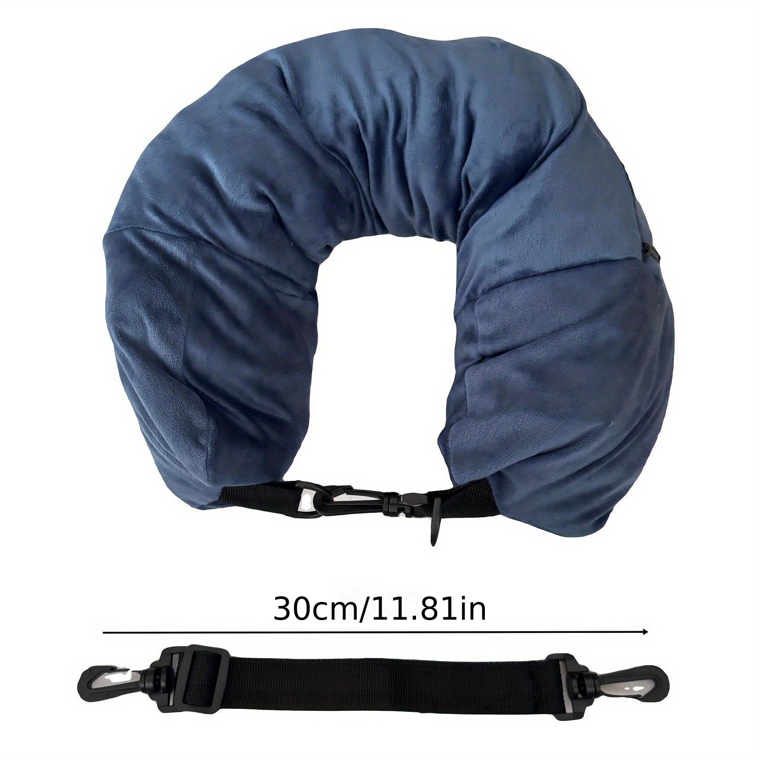 TEMU ["Oreiller de Voyage de U] Oreiller de Voyage de U, Rechargeable avec Vêtements et Essentiels Quotidiens | Indispensable pour les Voyages en