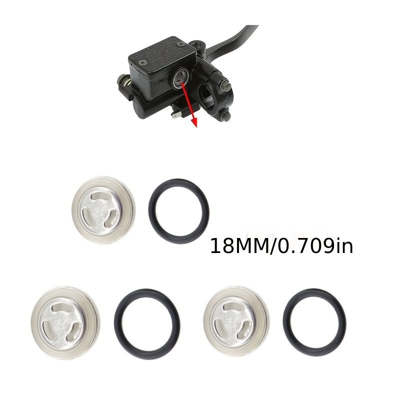 TEMU Pump Window Seal Ring Set - 12/14/18mm , Master Cylinder Brake Pump Special Rubber Gasket