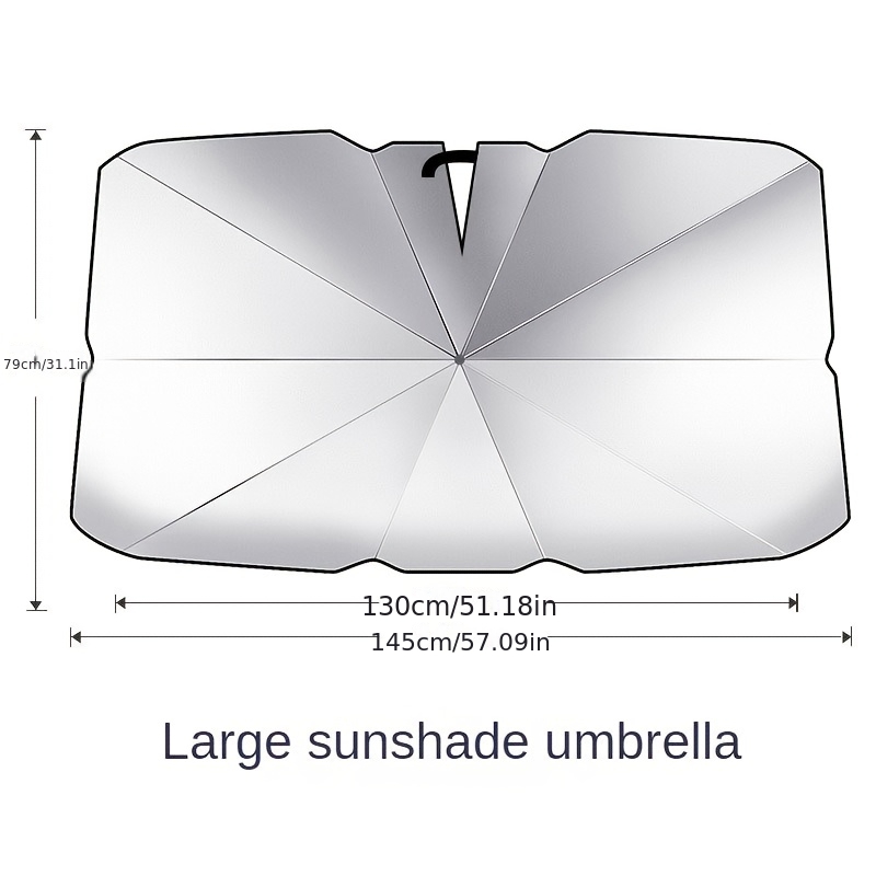 TEMU Portable Car Sunshade, Sunshade, Heat Insulation And Cooling Sunshade, Summer Car Cooling Additions
