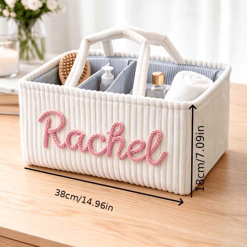 TEMU 1 pièce, Panier de Rangement Personnalisé sur Mesure, Panier de Rangement à Main, Panier de Rangement pour Articles Divers, Cadeau