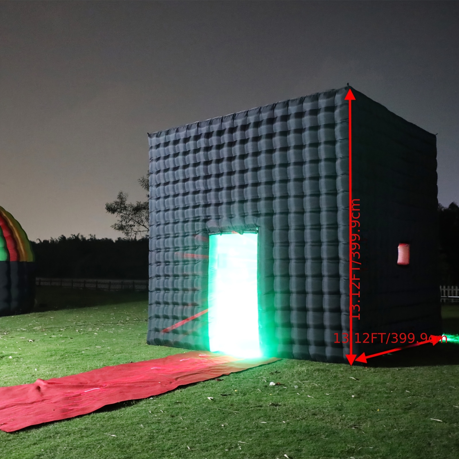 13x13x13ft inflatable nightclub disco   tent inflatable night   gazebo   tent house for event exhibition wedding business private use black
