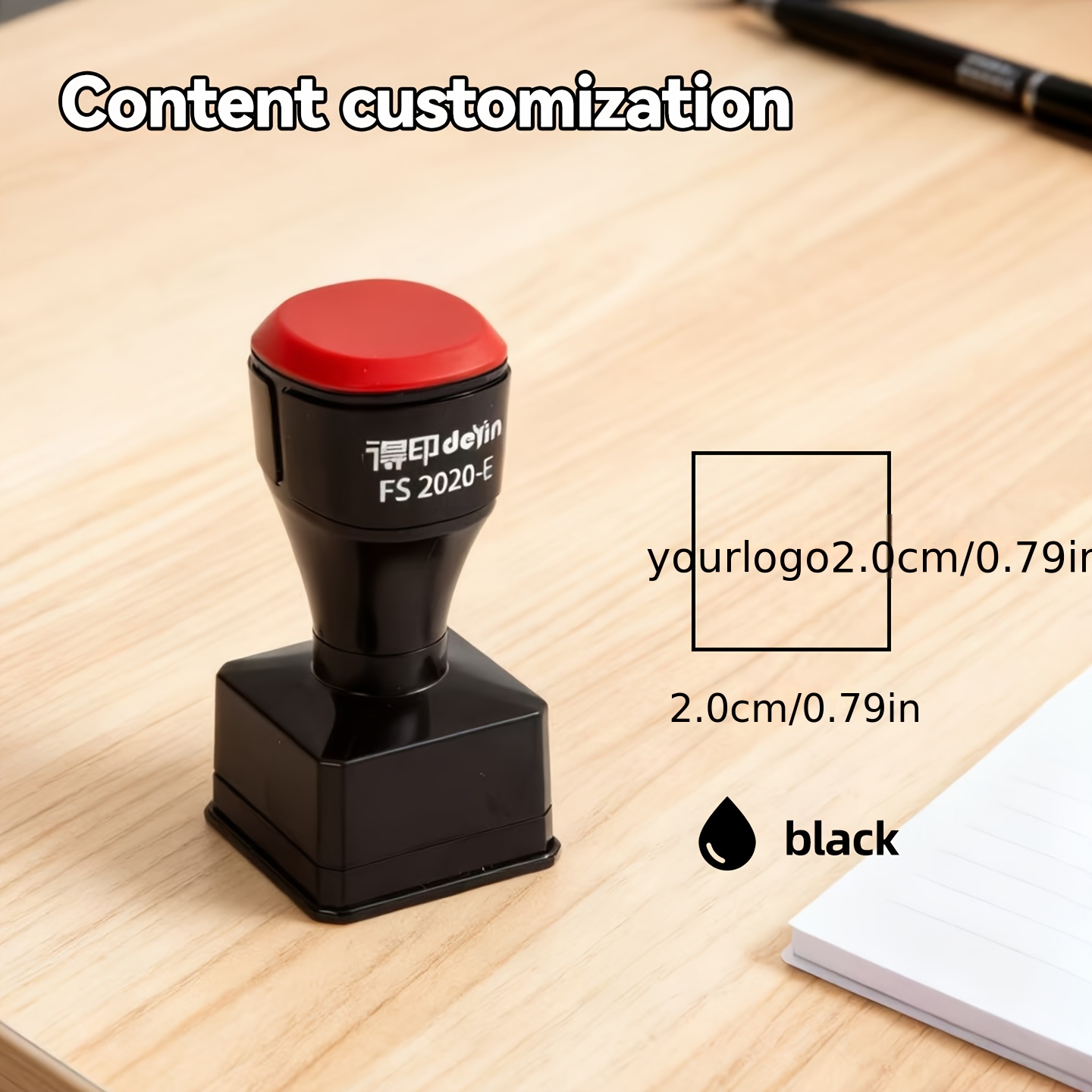 TEMU Customized Photo Stamps - Personalized Image Stamps, 3 Sizes Available, Customizable Pattern/name Stamps, Sturdy Structure, Durable Material, A