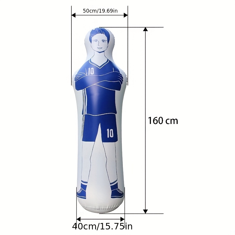 160cm Adult Inflatable Football Training Goal Keeper Solo Tumblerair Dummy Tool Pvc Inflatable Wall Kick Defender